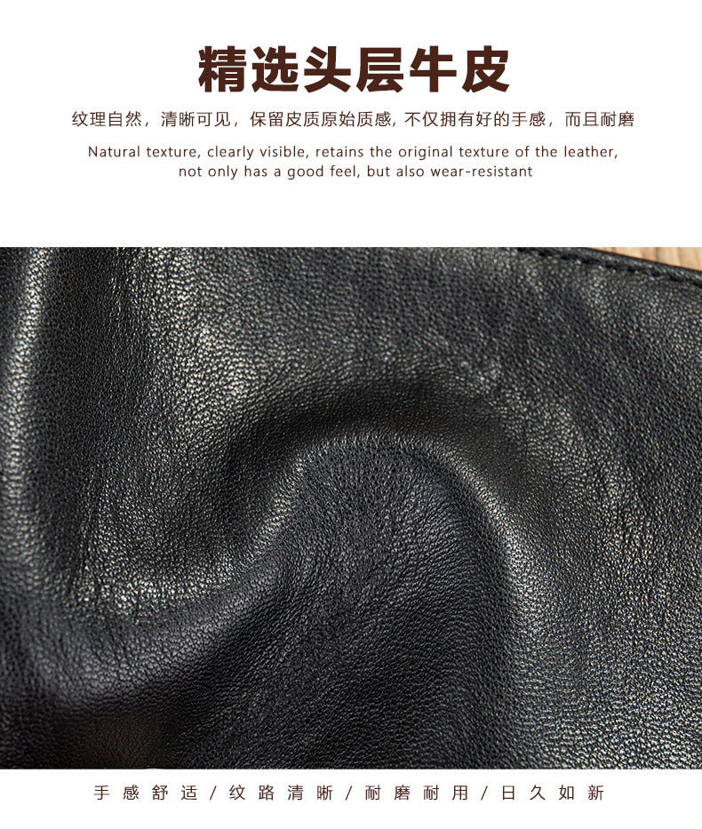 メンズ長財布 なめし 皮高品質小銭入れ誕生日プレゼント贈り物男性用ウォレット