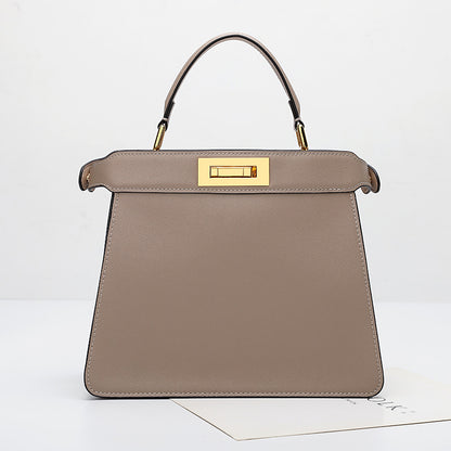 女性のハンドバッグ通勤プロ風ファッションロックシングルショルダーバッグ真革バッグ