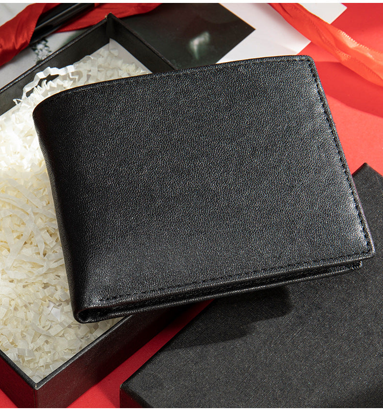 メンズ長財布 なめし 皮高品質小銭入れ誕生日プレゼント贈り物男性用ウォレット