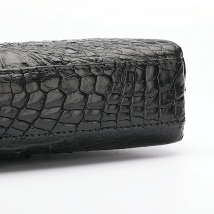 ワニ骨の皮 メンズバストバッグ 本革カジュアル アウトドア ショルダーバッグ 斜めがけバッグ ミニファッションウエストバッグ
