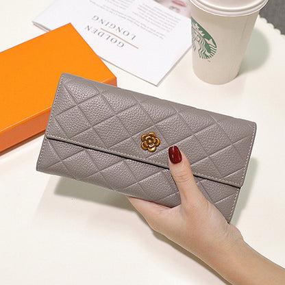 Cowhide long wallet ladies casual clutch bag wallet fashion smartphone