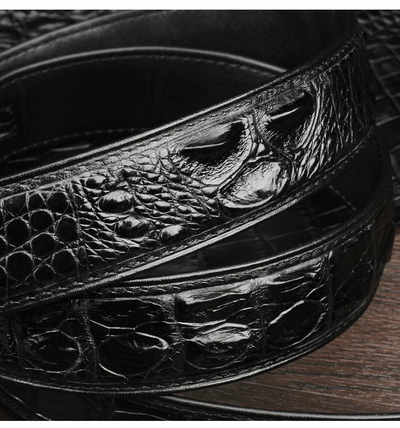 ワニ皮 本革 メンズベルト 自動バックル ビジネス カジュアル ギフト プレゼント