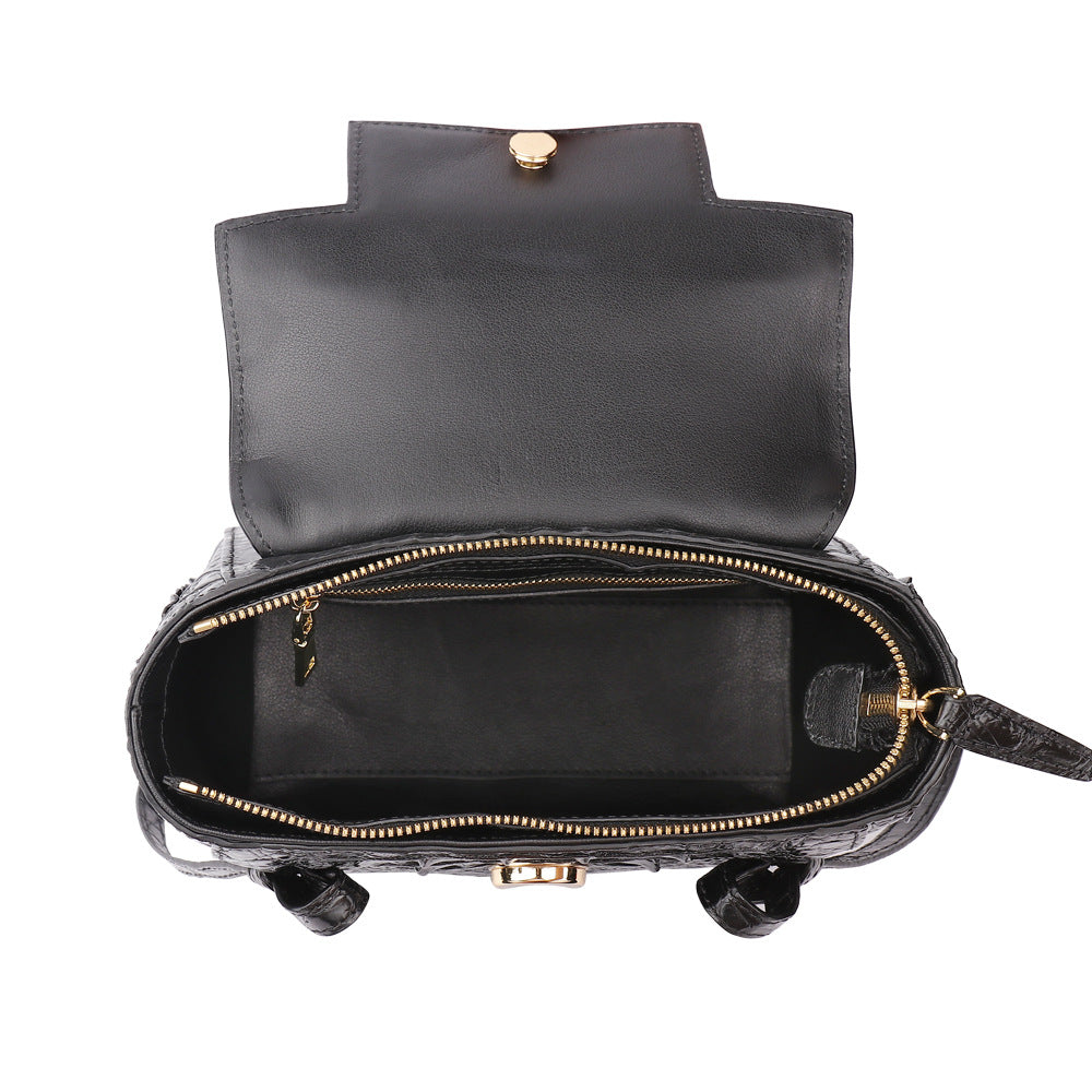 ファッション新品シャムワニ皮大容量レディースバッグショルダークロスバッグハンドバッグ 2wayバッグ