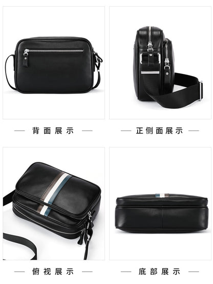 メンズショルダーバッグ 牛皮本革製 ビジネスファッション 大容量 斜めがけバッグ