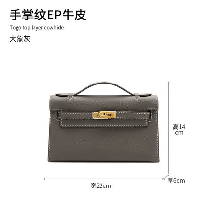 レディース ハンドバッグ 牛革ぎゅうかわ  手のひらのすじ 口金 kellyバッグ  ファッション