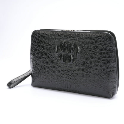 ワニ骨の皮 メンズハンドバッグ 本革 ビジネス カジュアル メンズバッグ