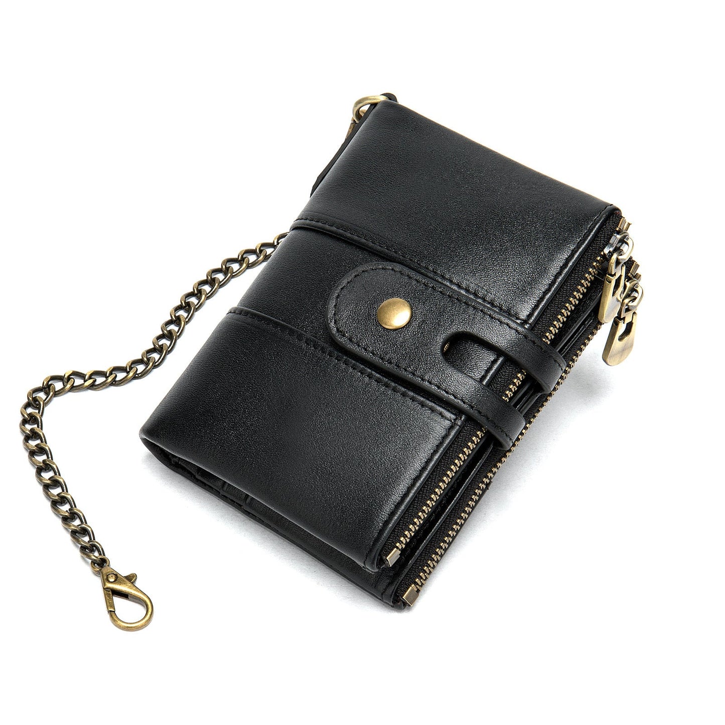 メンズ短財布 牛皮本革製 レトロ RFID盗難防止 カードバッグ