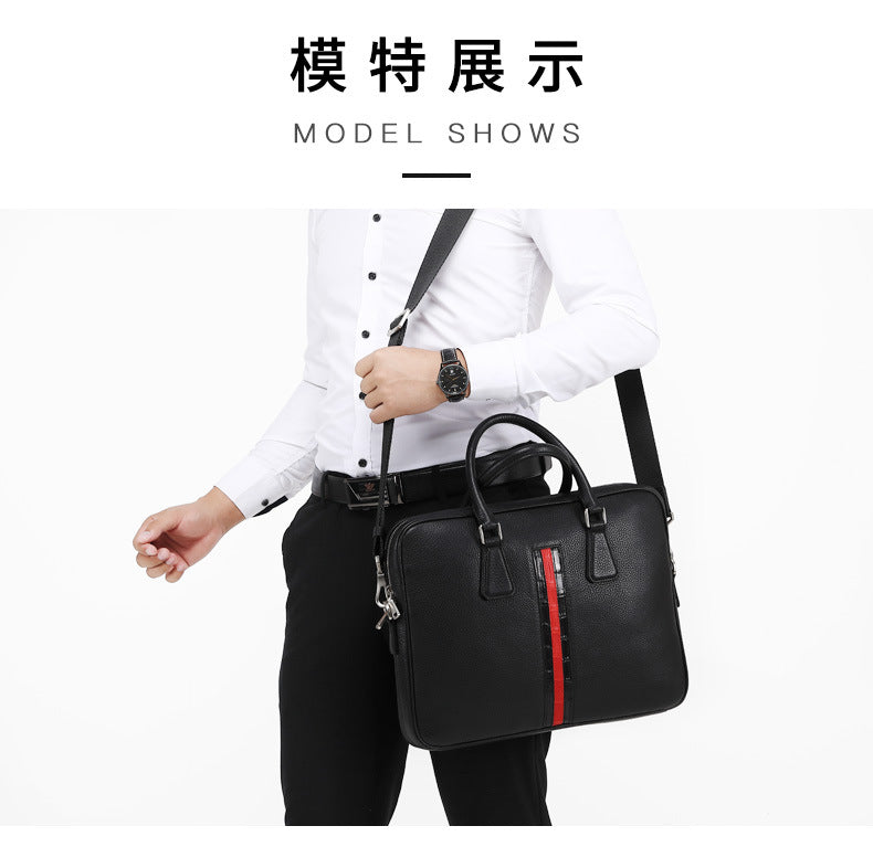 Men's handbag Men's handbag Genuine cowhide leather computer bag Business briefcase 