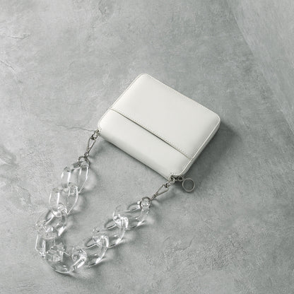 女性のハンドバッグアクリル手提げチェーバッグショルダーバッグファッション本革レディースバッグ