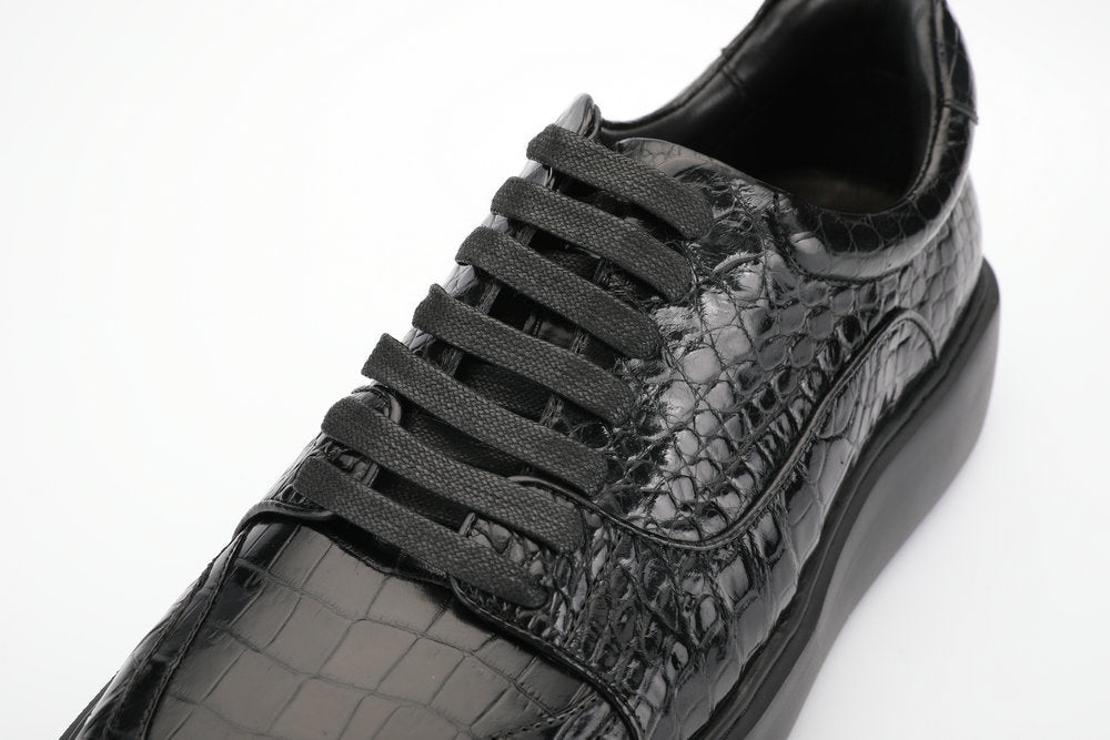 秋冬新品ワニ腹の皮メンズカジュアルシューズ 本革 革靴 ファッションビジネスシューズ