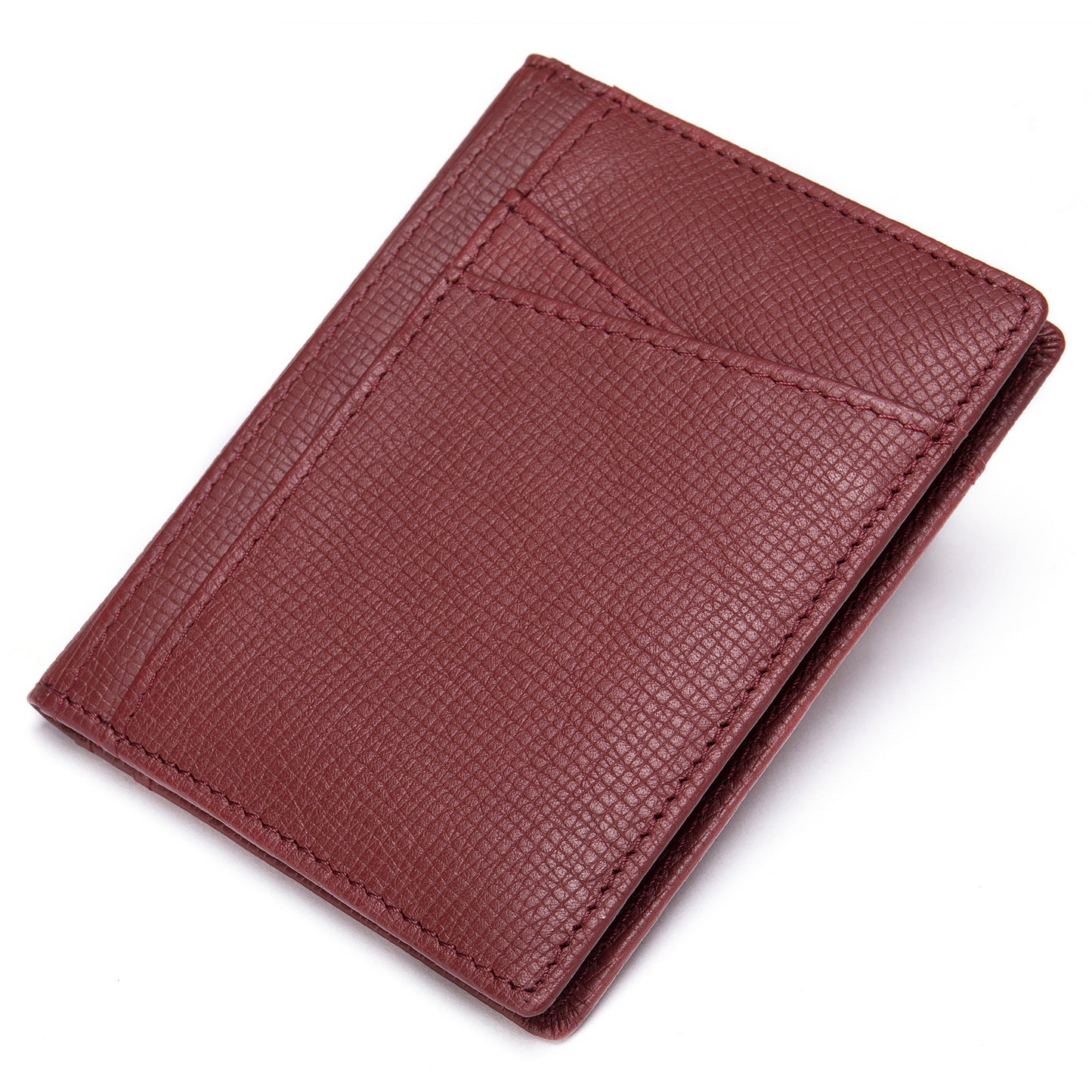 メンズカードバッグ 牛皮 薄型 シンプル カード入れRFID男性用カードクリップ