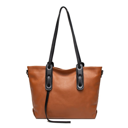 女性ワンショルダートートバッグ大容量本革バッグ斜め掛けバック牛革ショルダーバッグ ファッション