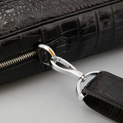 シャム鰐皮 本革メンズブリーフケース ハンドバッグ カジュアル 出張 通勤 ビジネスバッグ オフィスバッグ  ファイルバッグ 手提げかばん