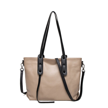 女性ワンショルダートートバッグ大容量本革バッグ斜め掛けバック牛革ショルダーバッグ ファッション