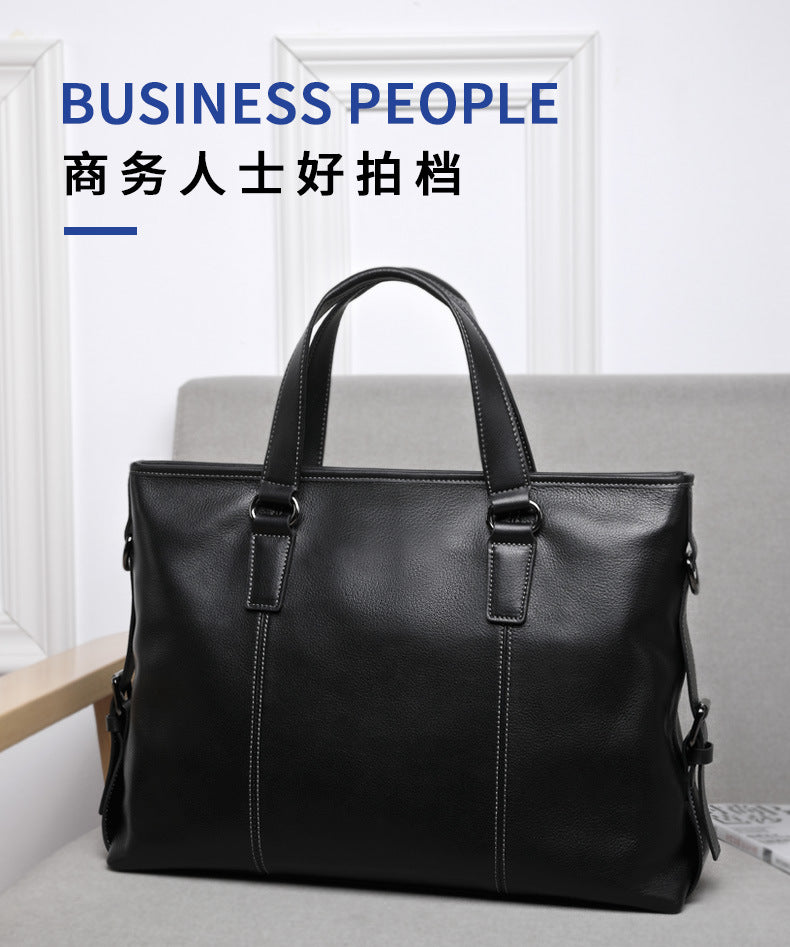 メンズハンドバッグ  牛皮本革製  パソコンバッグ カジュアル ビジネスブリーフケース斜めがけバッグ
