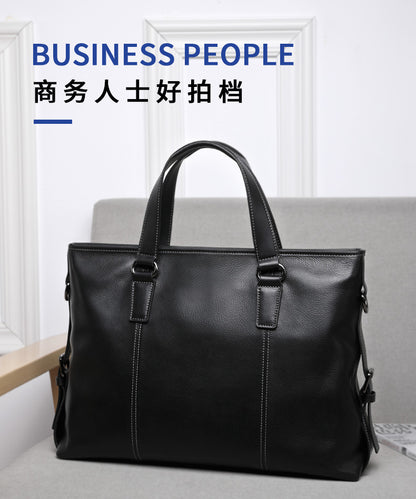メンズハンドバッグ  牛皮本革製  パソコンバッグ カジュアル ビジネスブリーフケース斜めがけバッグ