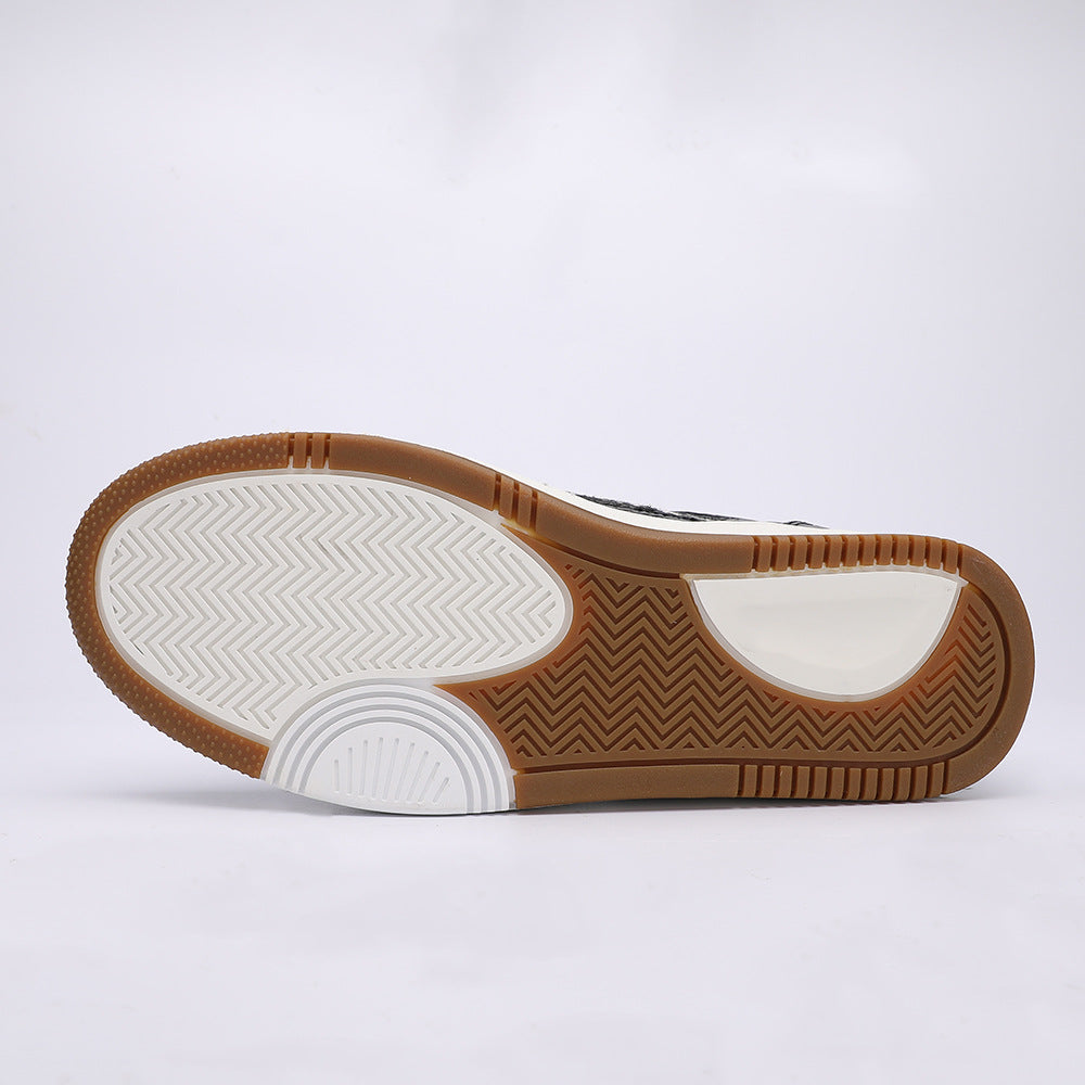 Crocodile Skin Genuine Leather Men's Sneakers Fashion Casual Shoes Rubber Sole Excellent Breathability Men's Shoes 