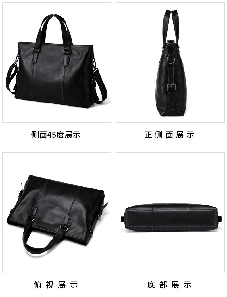 メンズハンドバッグ  牛皮本革製  パソコンバッグ カジュアル ビジネスブリーフケース斜めがけバッグ
