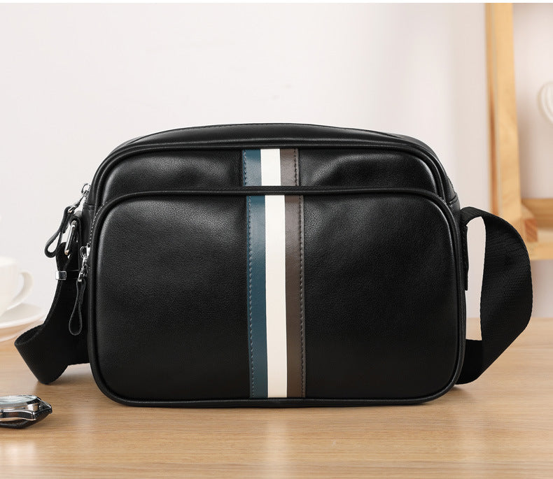 メンズショルダーバッグ 牛皮本革製 ビジネスファッション 大容量 斜めがけバッグ