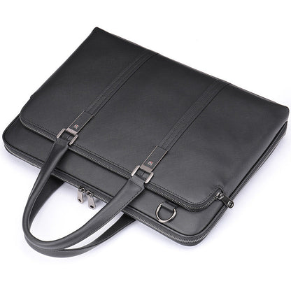 Men's Handbag Briefcase Genuine Cowhide Leather Business Lawyer Computer Bag Casual Fashion Handbag for Men 