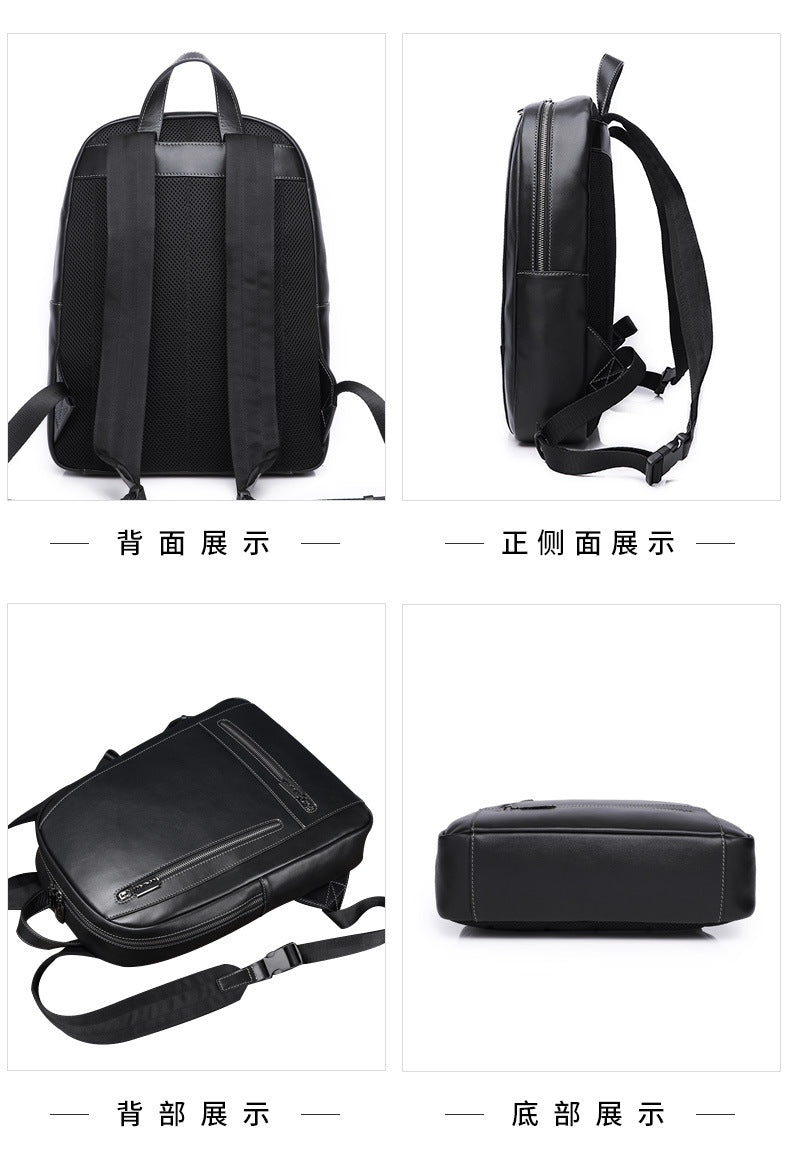 メンズリュック 牛皮本革製 大容量 多機能 ビジネスカジュアル ファッション パソコンバッグ