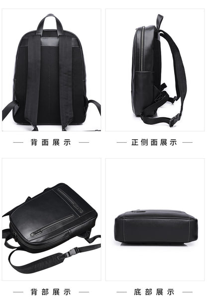 メンズリュック 牛皮本革製 大容量 多機能 ビジネスカジュアル ファッション パソコンバッグ
