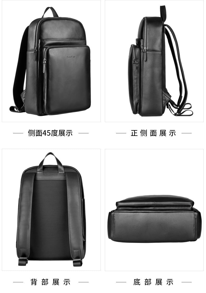 メンズリュック 牛皮本革製 高品質 韩国カジュアル スポーツバックパック