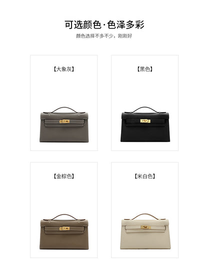 レディース ハンドバッグ 牛革ぎゅうかわ  手のひらのすじ 口金 kellyバッグ  ファッション