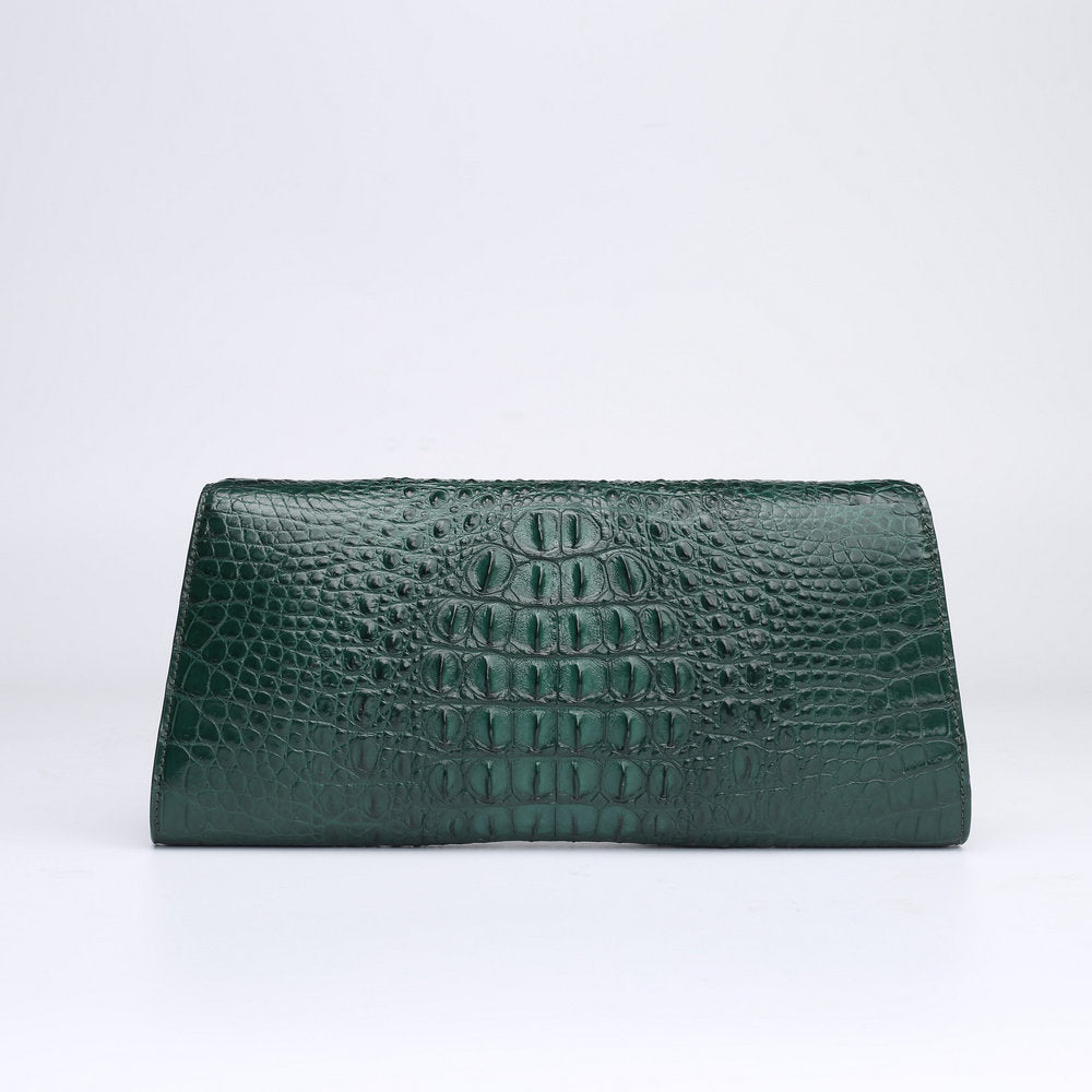 レディースハンドバッグ本革クロコダイル革チェーンバッグファッショントレンド脇バッグクラッチバッグ