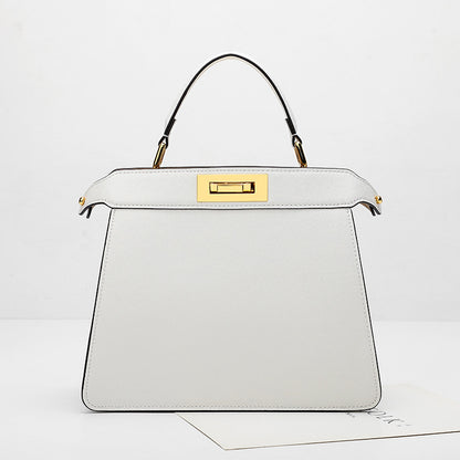 女性のハンドバッグ通勤プロ風ファッションロックシングルショルダーバッグ真革バッグ