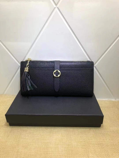 Wallet ladies cowhide long wallet clutch bag fashion ins style wallet trend 