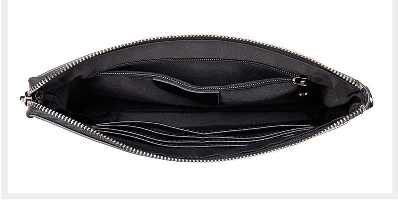 メンズクラッチバッグ 牛皮 本革製 韩国ファッション ビジネス男性用手首バッグ