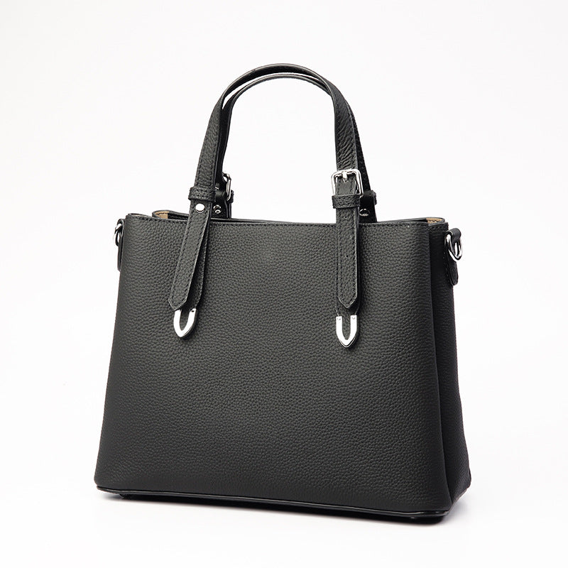 本革女性のハンドバッグ大容量ファッションショルダーバッグ何とでも合う 通勤OL