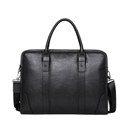 Men's handbag, genuine cowhide leather, crossbody bag, business, large capacity briefcase, computer bag 