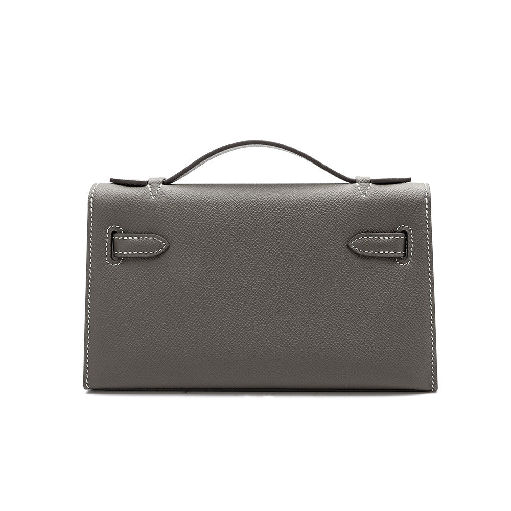 レディース ハンドバッグ 牛革ぎゅうかわ  手のひらのすじ 口金 kellyバッグ  ファッション