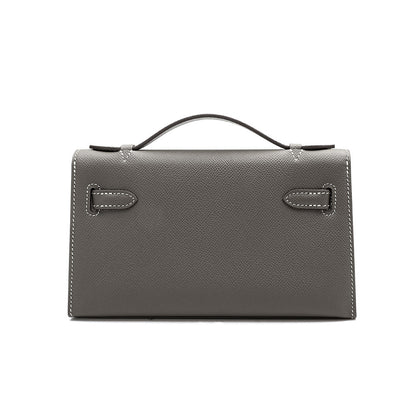 レディース ハンドバッグ 牛革ぎゅうかわ  手のひらのすじ 口金 kellyバッグ  ファッション