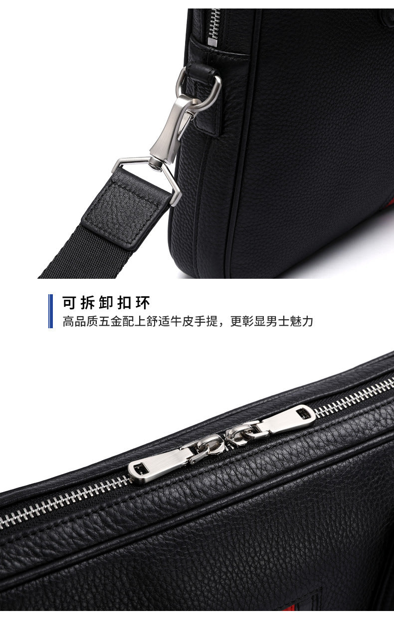 Men's handbag Men's handbag Genuine cowhide leather computer bag Business briefcase 