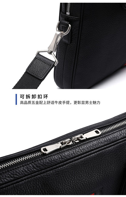 Men's handbag Men's handbag Genuine cowhide leather computer bag Business briefcase 