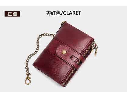 メンズ短財布 牛皮本革製 レトロ RFID盗難防止 カードバッグ