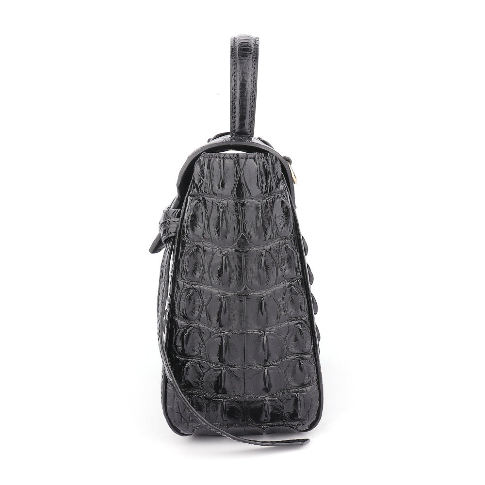 ファッション新品シャムワニ皮大容量レディースバッグショルダークロスバッグハンドバッグ 2wayバッグ