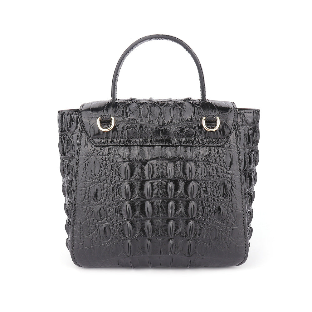 ファッション新品シャムワニ皮大容量レディースバッグショルダークロスバッグハンドバッグ 2wayバッグ