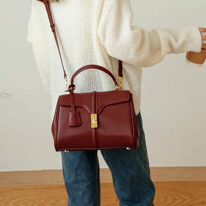 女性のハンドバッグ本革手提げショルダーバッグ斜め掛けレディースバッグ何とでも合う通勤OL